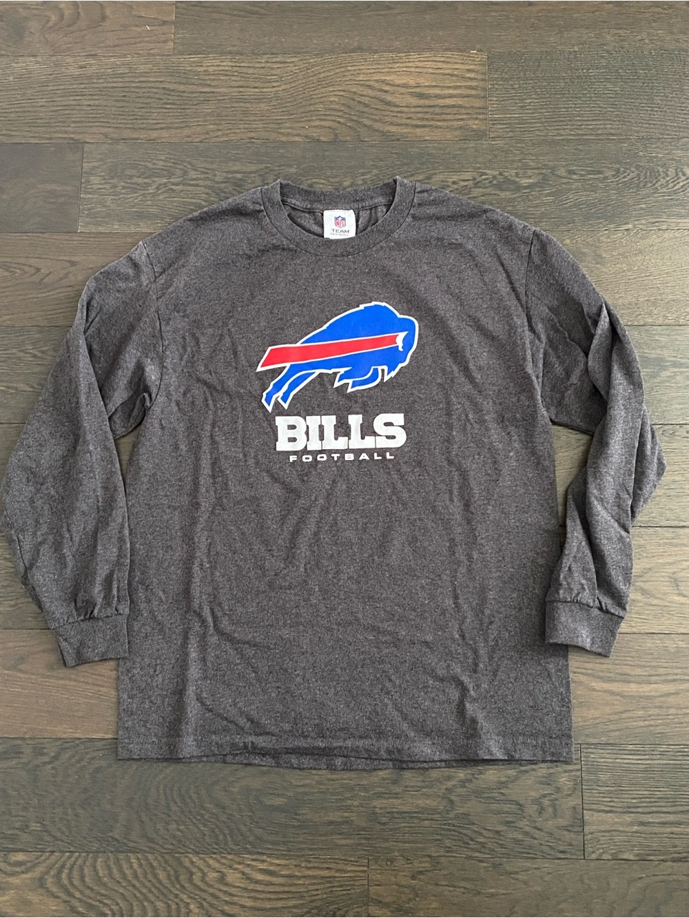 NFL Buffalo Bills Gray Long Sleeve Logo Tee